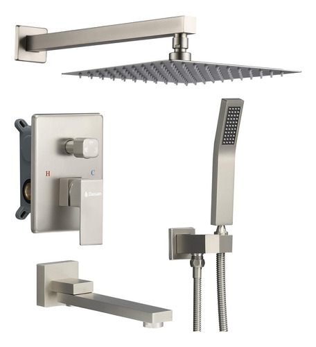 Da-ss03bn-s10w - Juego Completo De Grifos De Ducha De Bañera