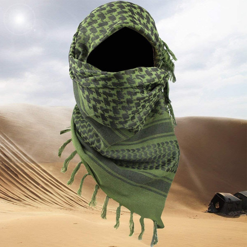 Free Soldier Scarf, Cotton With Tassel, 109x109cm, X2u Aa Aa