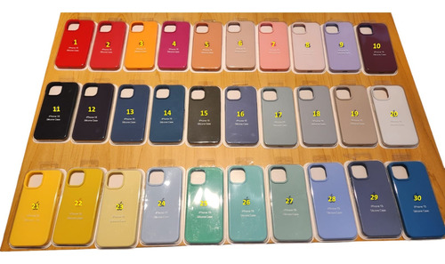 Funda Para iPhone 15 Con Logo Y Felpa Varios Colores