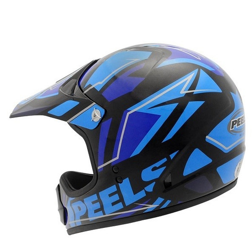 Capacete Motocross Trilha Peels Px1 Jump Azul