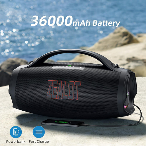 Altavoz De Altavoz Big Bluetooth De Zealot Big Bluetooth Con