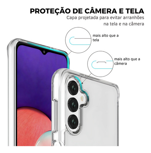 Capa Space Transparente Compatível Com Galaxy S22/s23