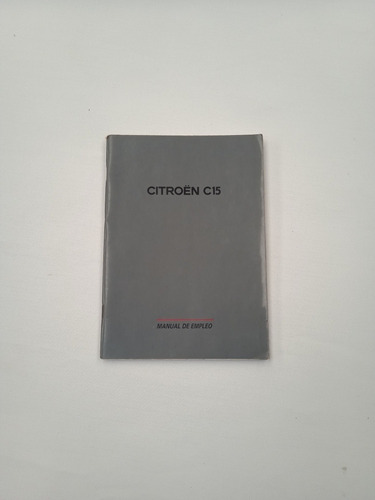 Manual De Usuario Citroen C 15 Original