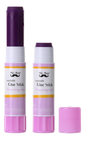 Pegamento Líquido Mr. Pen PURPURA color purpura de 8g no tóxico - 8 packs de 8 unidades