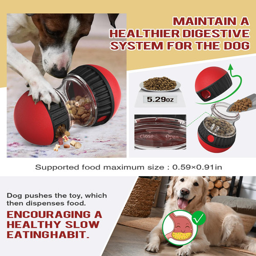 Rompecabezas De Comida Para Perros Ajustable Y Juguete