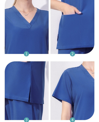 Conjunto Médico Para Mujer, Uniforme De Enfermera