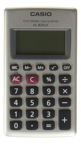 Casio Hl-820va-s-mh Calculadora Portable, 8 Dígitos,