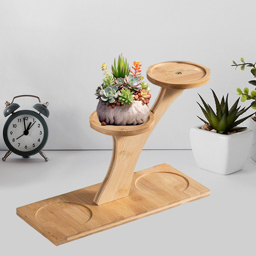 Soporte De Planta De Madera Soportador De Estilo B