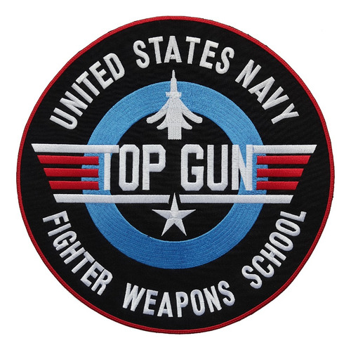 Parche Bordado Topgun United State Navy Escuela School Grand