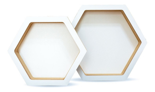 Imagen 3 de 8 de Repisas Hexágono X2 Escandinavo Nordico Decoracion