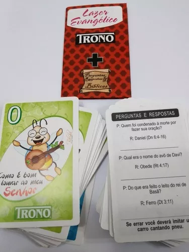 Jogo Trono + Perguntas e Respostas Bíblicas 2 em 1