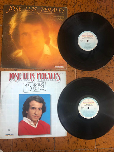 José Luis Perales Lp 15 Éxitos Y Lp Entre El Agua 2 Vinilos