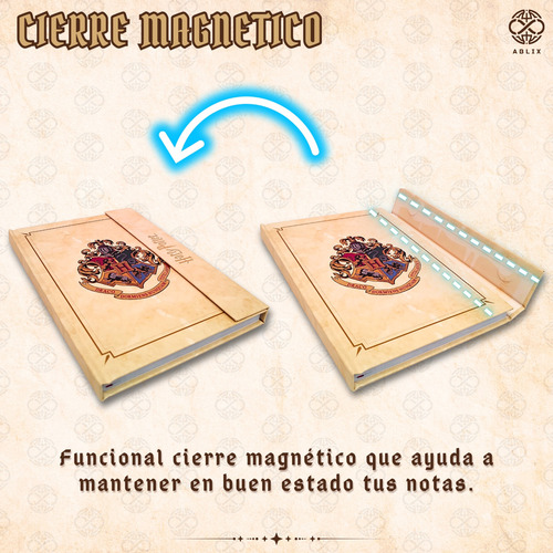 Libreta Agenda Organizador Harry Potter Pasta Dura 21x15cm Hogwarts