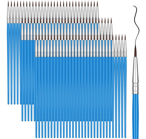 100 Pinceles De Pintura Detalles Miniatura, Redondos Y ...