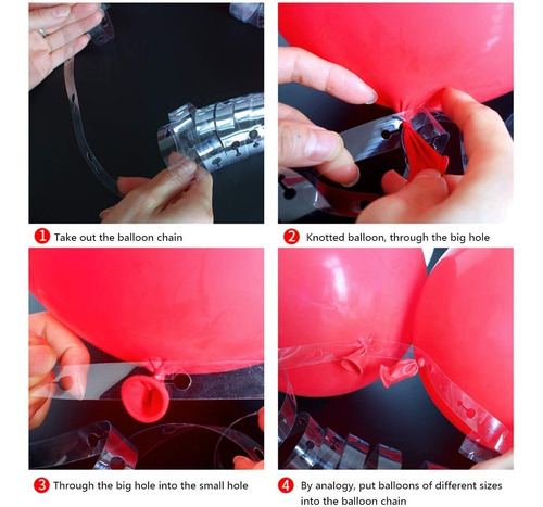 Imagen 2 de 4 de Cinta De Acetato Para Globos Arco Organico Deco Eventos