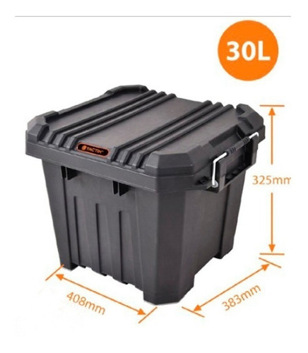 Caja De Herramientas Tactix Baul Con Tapa 30 Lts 41x38x33 Cm