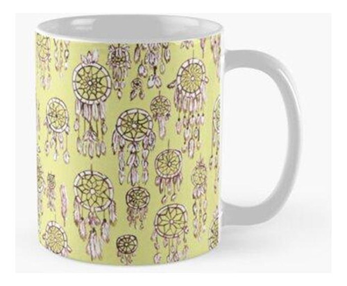 Taza Patrón Atrapasueños - Amarillo Calidad Premium