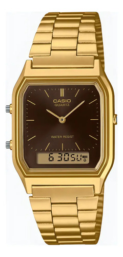 Relógio Feminino Casio Vintage Dourada 30m Aq-230ga-5amqydf