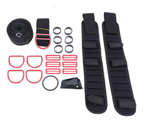 Conjunto De Arnés Dir Con Placa Trasera Para Buceo, Rojo