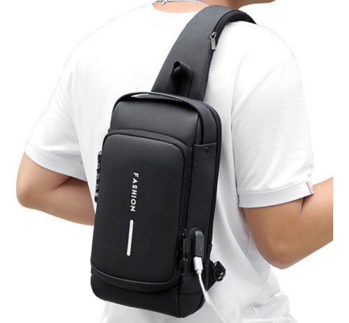 Morral Antirrobo Hombre Mochila Puerto Usb Backpak Bolso 