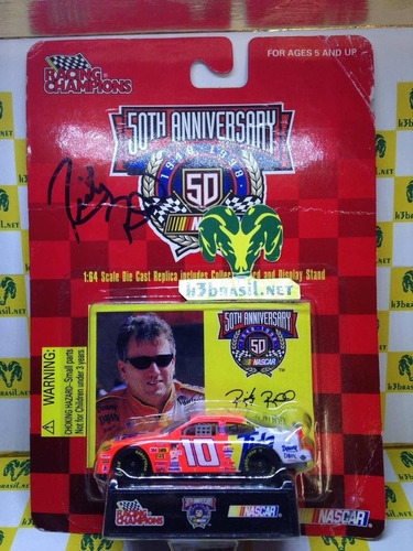 Bx422 Racing Champions Nascar Ride Ricky Rudo Autografado H3