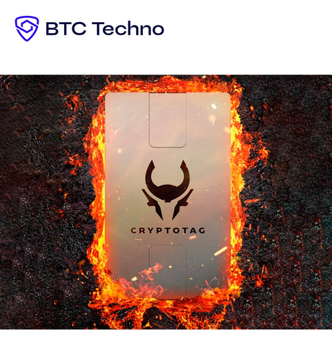 Steel Wallet Cryptotag Zeus / Billetera Acero Criptomonedas