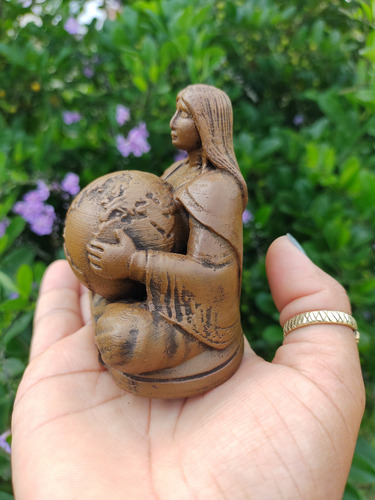 Estatuilla Pachamama Madre Tierra Impresión 3d Marrón