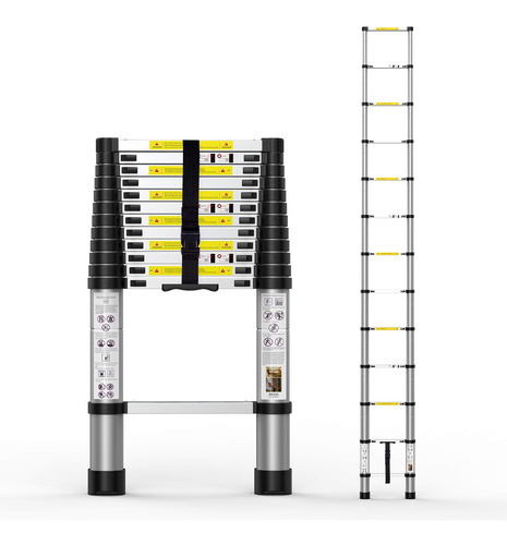 Escalera Telescopica De Aluminio 85 A 387cm Hasta 150kg