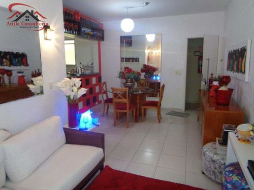 Imagem 3 de 13 de Apto Decorado, (lado Praia), 2 Dorms., 1 Vaga, Enseada - V71