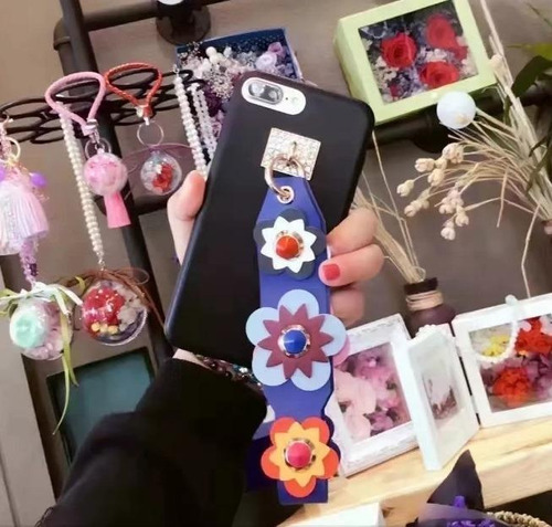 Funda Para iPhone Flores Daisy Rosa Correa Dama Mujer Piedra