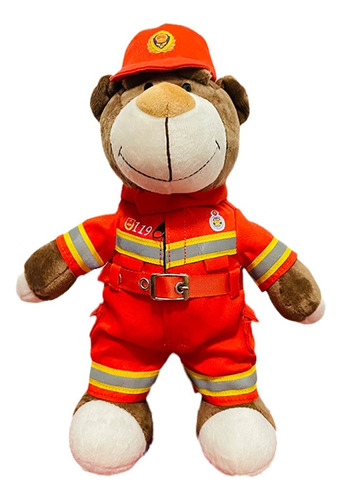 Osito De Peluche Bombero, Osito Decoración Moto