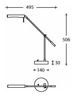 Imagen 3 de 9 de Lampara Escritorio Led Book Grande Led Candil