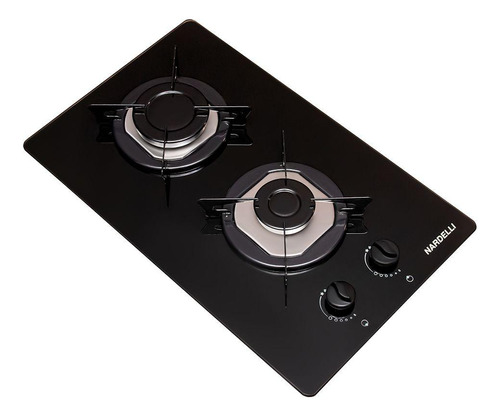 Fogão cooktop gás Nardelli NV2 preto 127V/220V