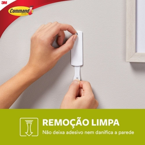 Imagem 2 de 4 de Gancho Suporte Adesivo Para Quadros 3m Pendure Sem Furos