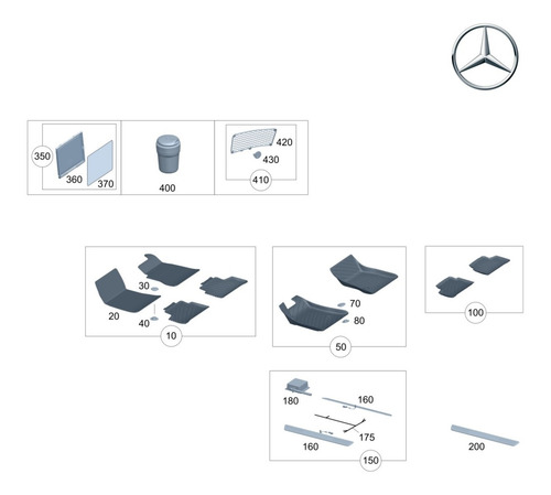 Imagen 2 de 8 de Alfombras Impermeables Mercedes Benz Gla W247 Originales