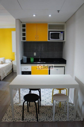 Imagem 4 de 9 de Flat Com 1 Dormitório Para Alugar, 32 M² Por R$ 2.834,25/mês - Pinheiros - São Paulo/sp - Fl0002