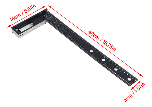 Carpenter Cuadrado Alta Precisión De Alta Precisión 40 Cm 1