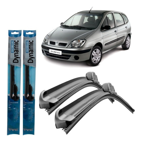 Juego Kit Escobillas Renault Scenic 2000 2001 2002 2003 2004