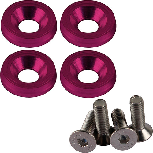 Kit 4 Parafusos Jdm Para Placa Roxo Universal