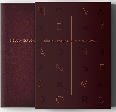 Biblia De Estudos - Nvt - Vinho - Mundo Cristao Completa