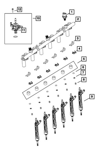 68325240ab Sensor De Presión De Inyección Gasol Jeep Mopar