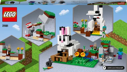 Lego Minecraft - Rancho do Coelho - 340 Peças - 21181 - Lego - Real  Brinquedos