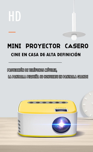 Mini Proyector Portatil Wifi para Smartphone/IOS/Android, 2.4g/5g Wifi, 720p Nativo Full Hd (soporte 1080p) 120ansi/4800 Lumens, 30000 Horas Proyector tv Tvstick/excel/ppt