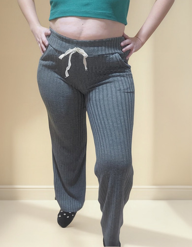 Pantalòn Palazzo De Lanilla Morley Con Bolsillos