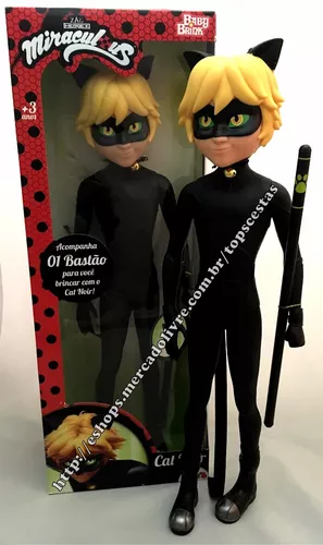 Boneco Miraculous Cat Noir - Baby Brink - Bonecos - Magazine Luiza