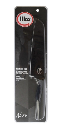 Imagen 3 de 4 de Ilko Cuchillo Santoku 18cm Nero