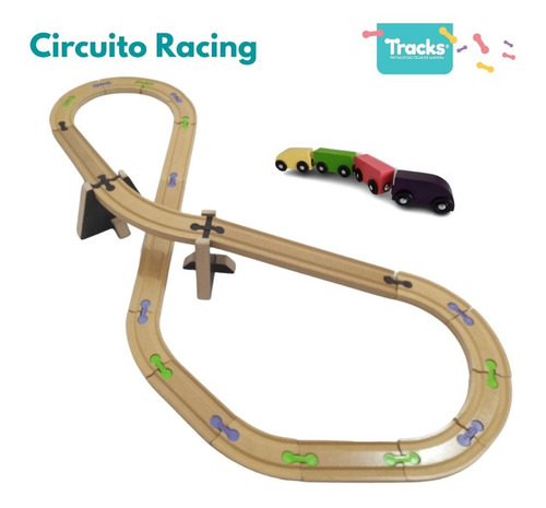Imagen 2 de 10 de Tracks Pistas Circuito Racing Con Tren Compatible Trencity