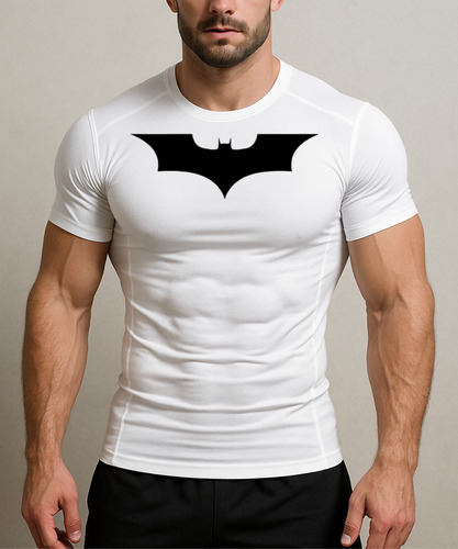 Playera Deportiva De Compresión, Licra, Gimnasio, Batman.