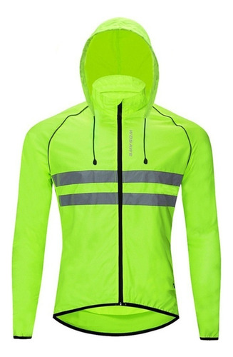 Chaqueta Reflectante Rompevientos Ciclismo Correr Con