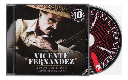 Vicente Fernandez Canta Grandes Compositores México Disco Cd